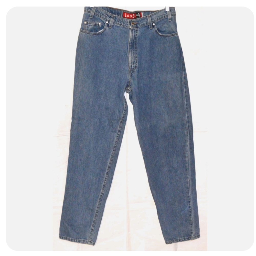 Vintage Levi's Silver Tab High Waist W36 L32 Made in USA Loose Fit Tapered Leg